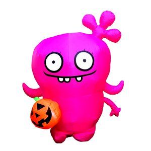 Gemmy UglyDolls Collab Moxy Inflatable LED Halloween Indoor Outdoor Pink 3.5'